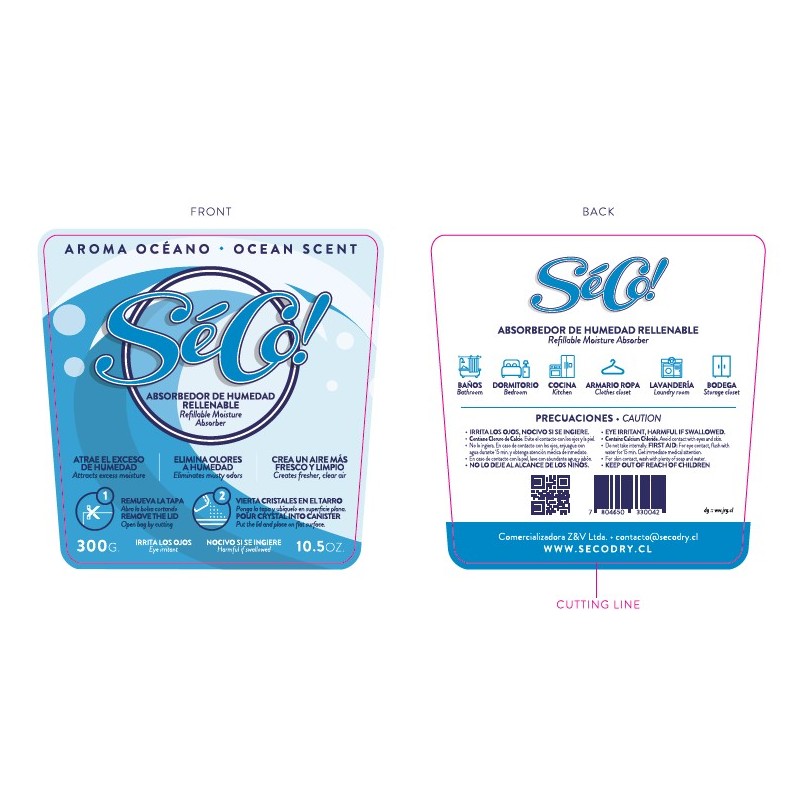 ABSORVERDOR DE HUMEDAD RELLENABE SECO 300gr (6u)